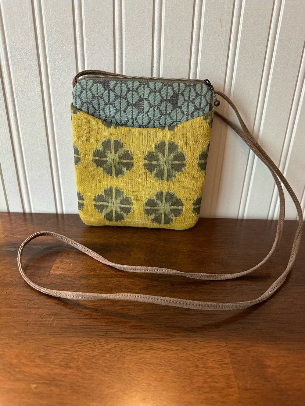 Maruca Design Handmade in Dandelion Yellow-Crossbody Bag.